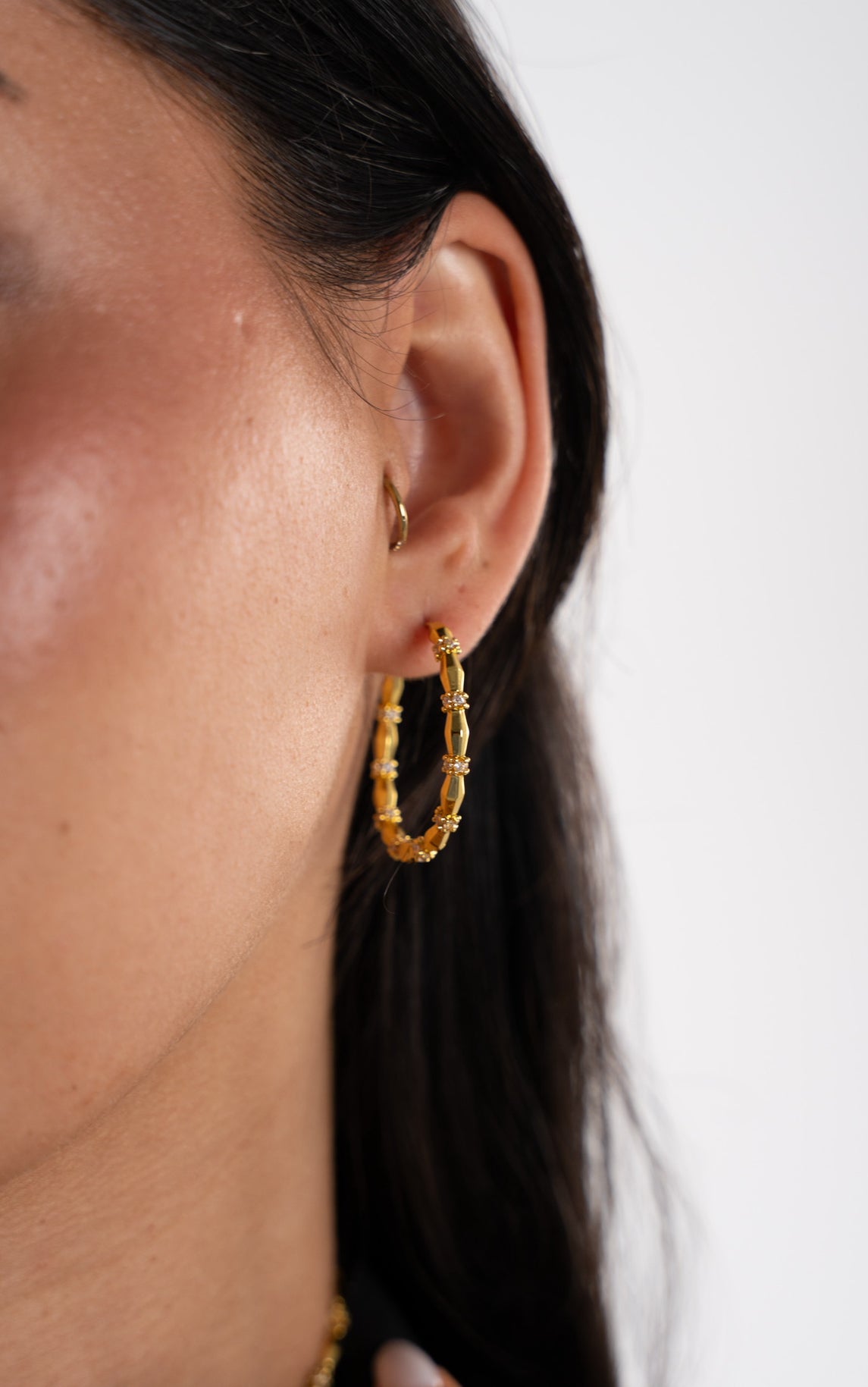 Sunset sand hoops Gold