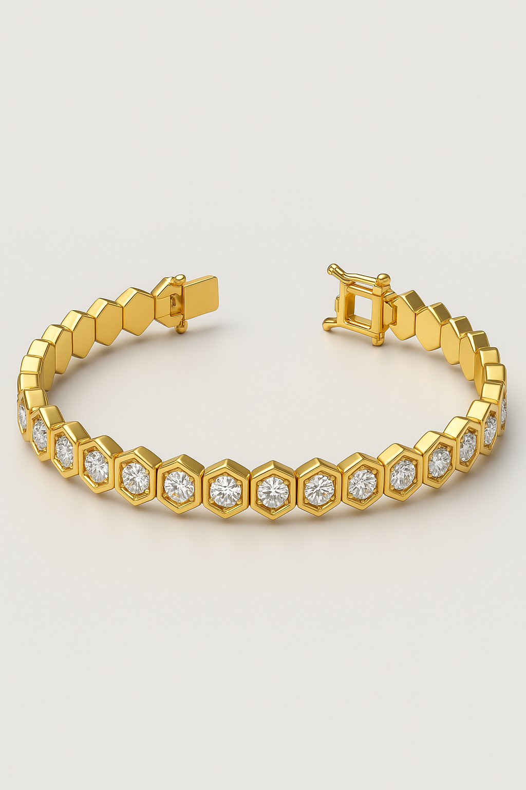 Honey Comb Gold Bracelet
