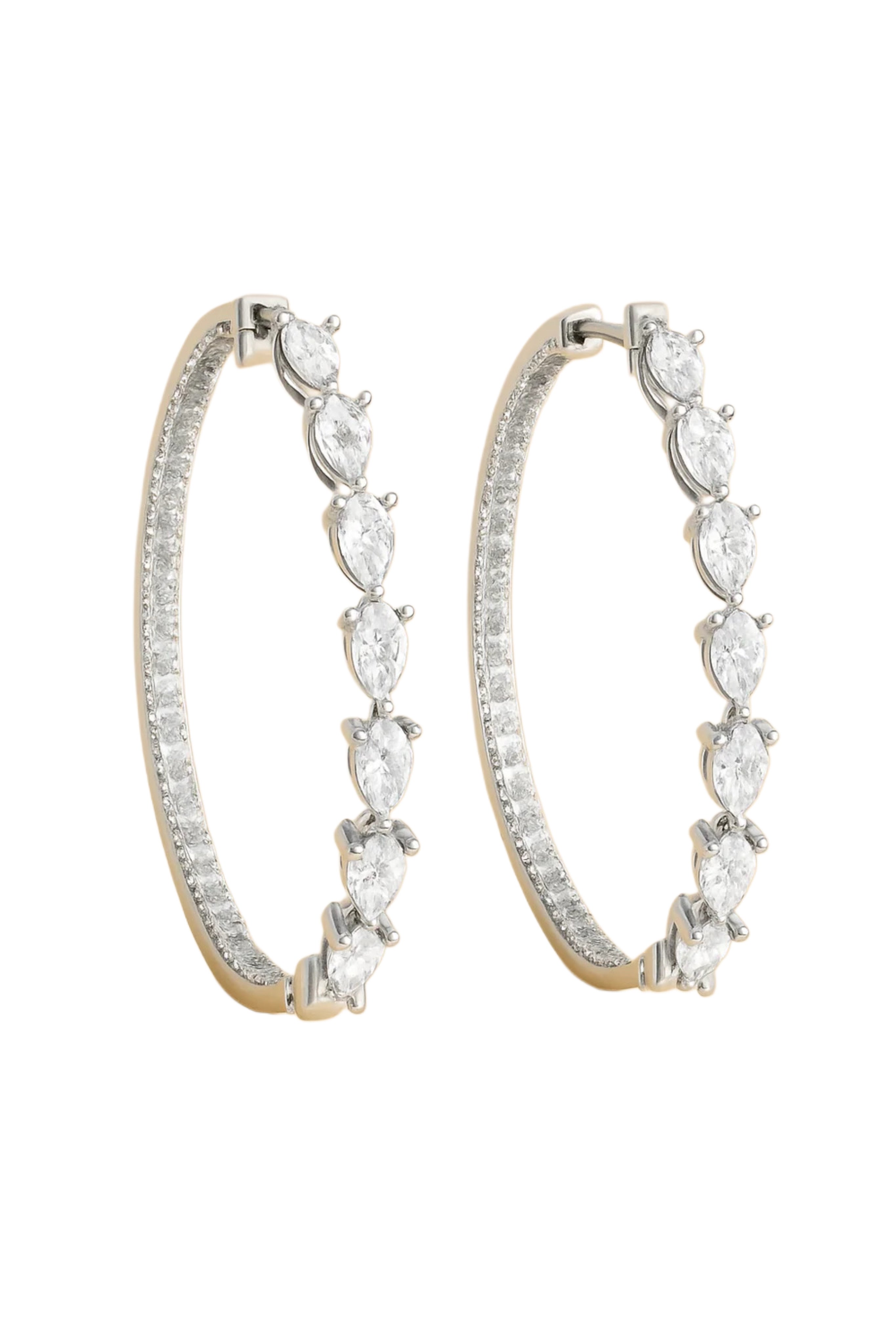 Silver Sienna hoops Earrings