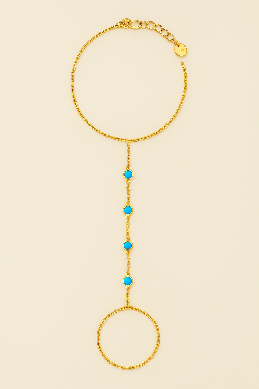 Mahana - aqua blue / wave II hand chain