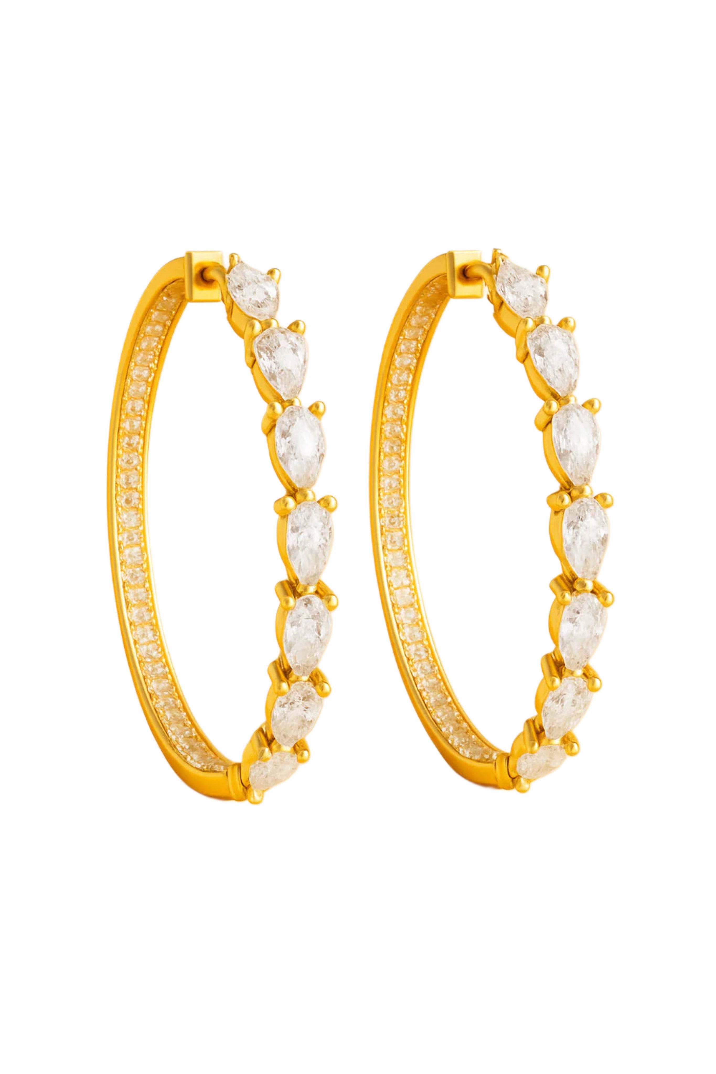 Gold Sienna hoop Earrings