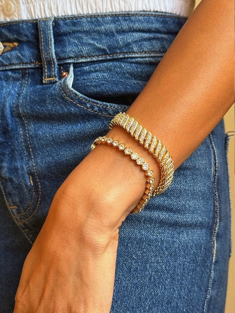 Honey Comb Gold Bracelet