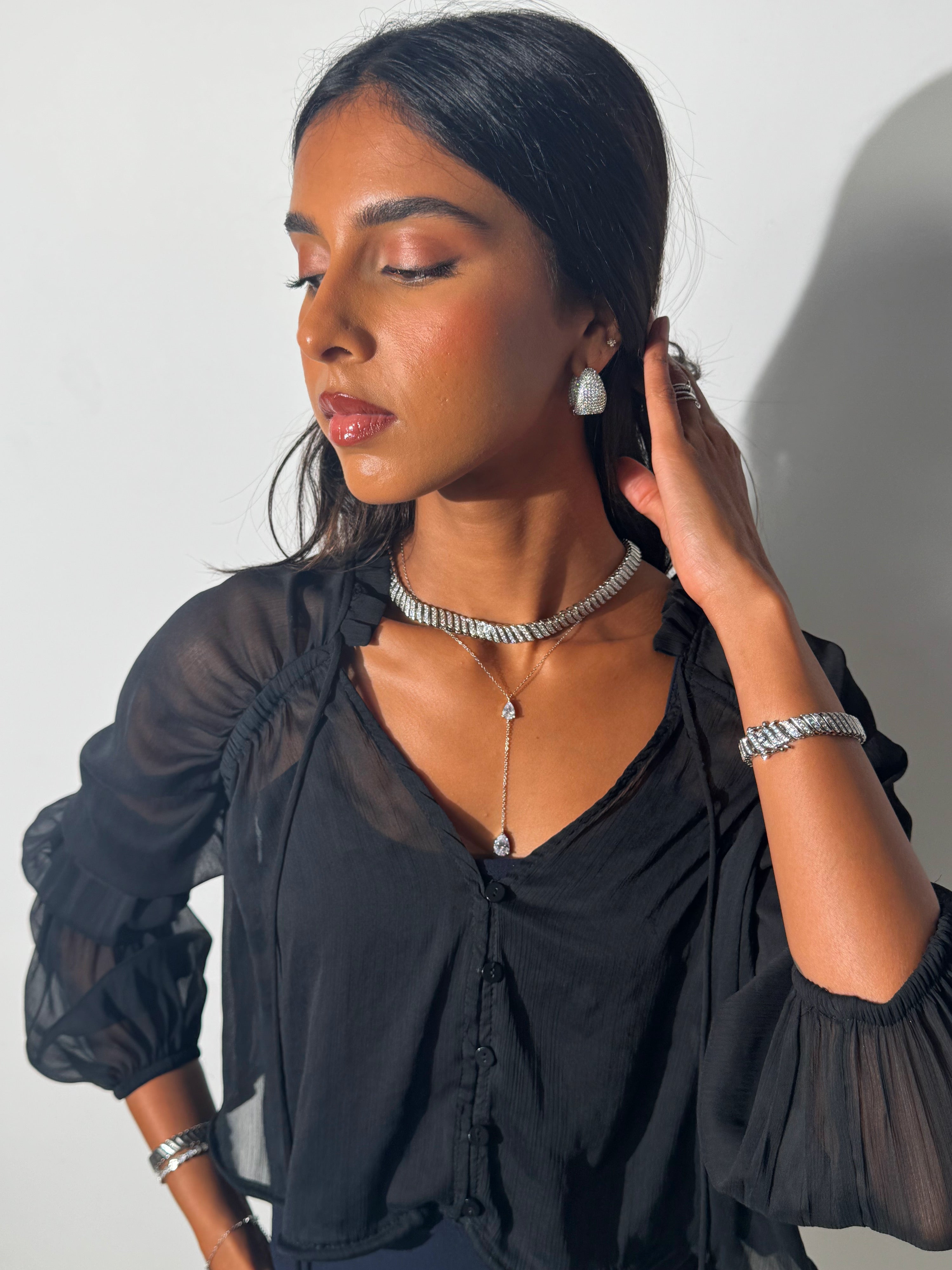 Samar Silver Necklace