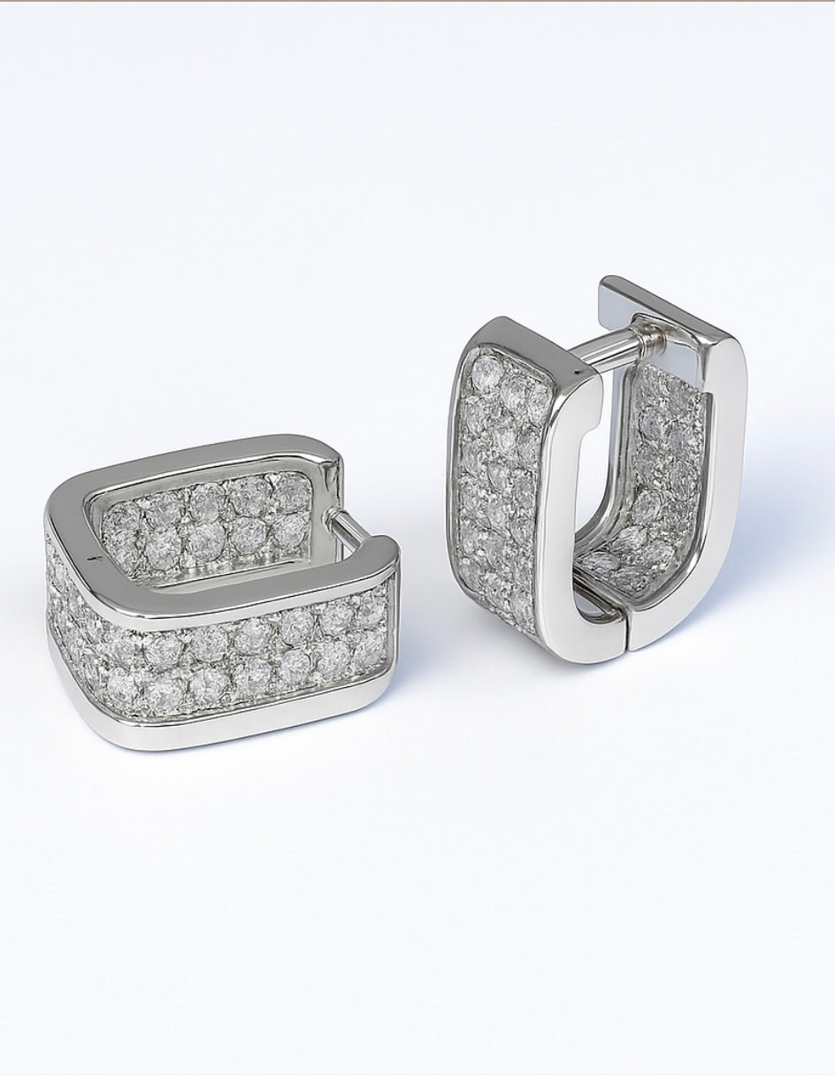 Violet Silver Earrings