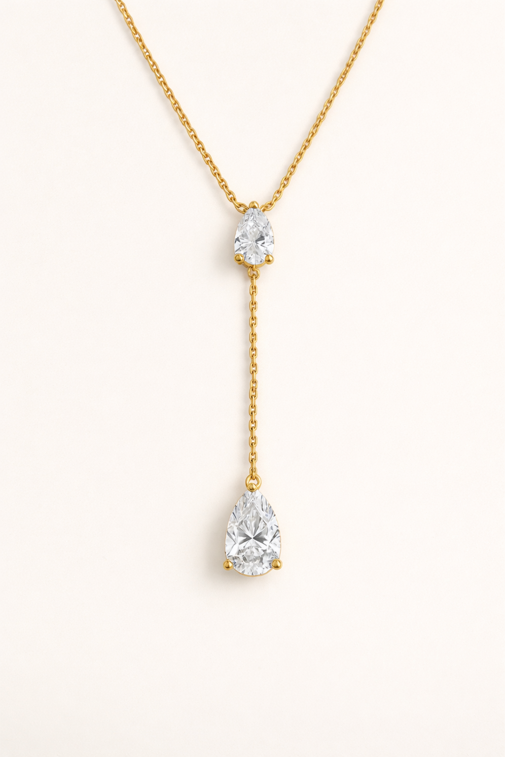 Nyla Gold teardrop necklace