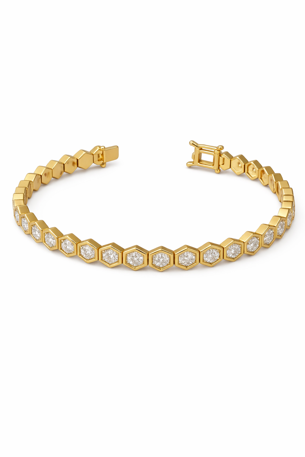 Honey Comb Gold Bracelet