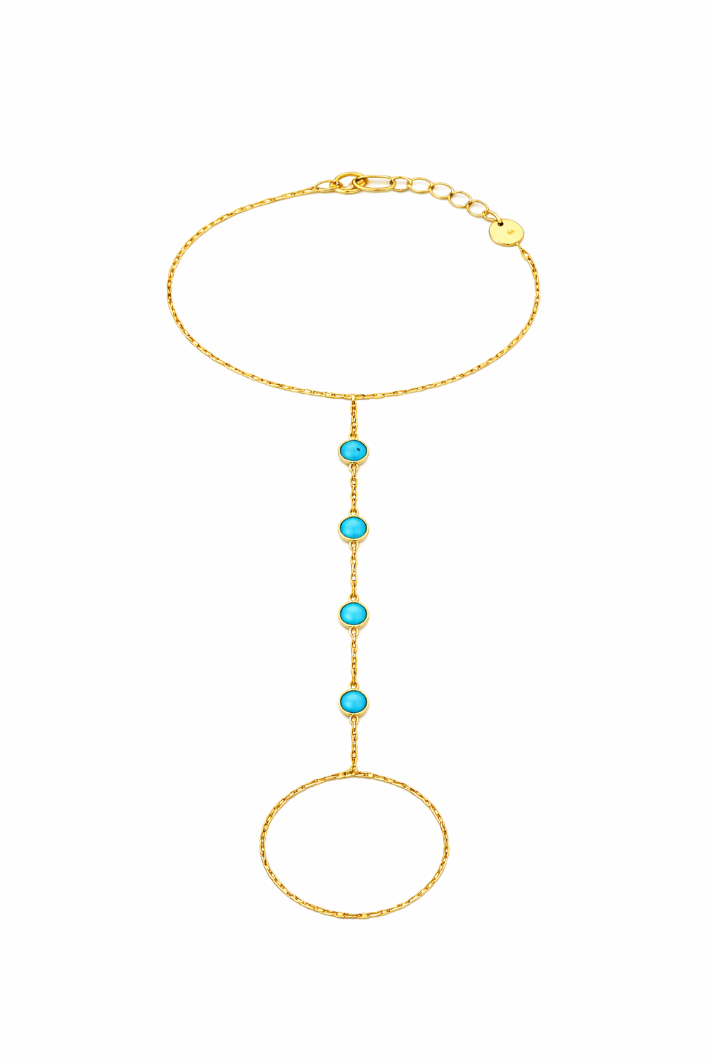 Mahana - aqua blue / wave II hand chain