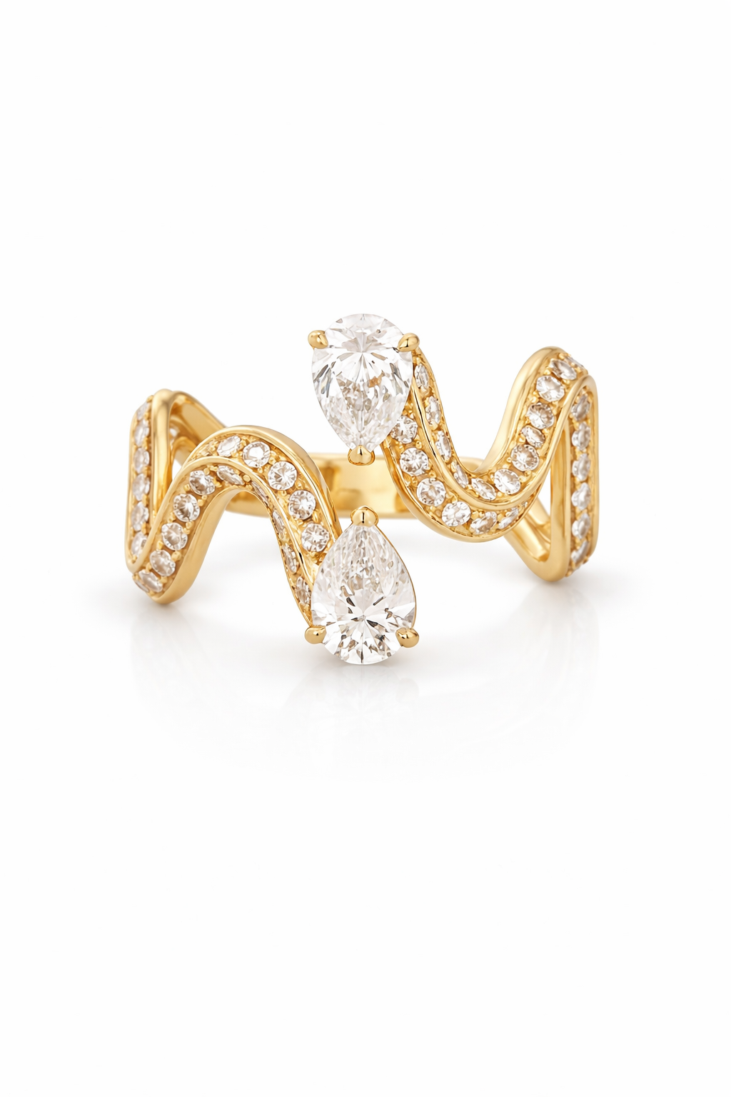 Positano Wave Gold Ring