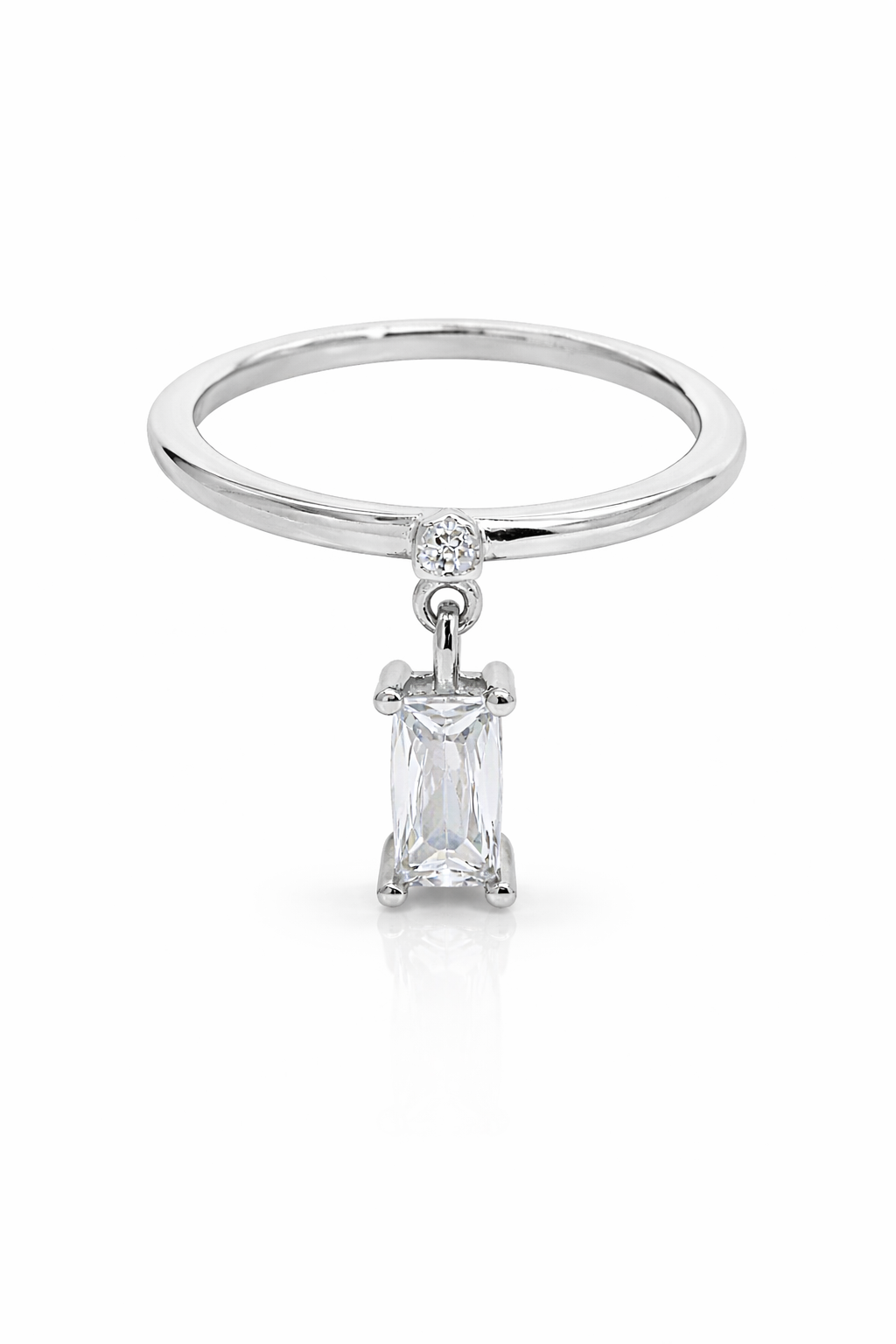 Luce Drop Silver Ring