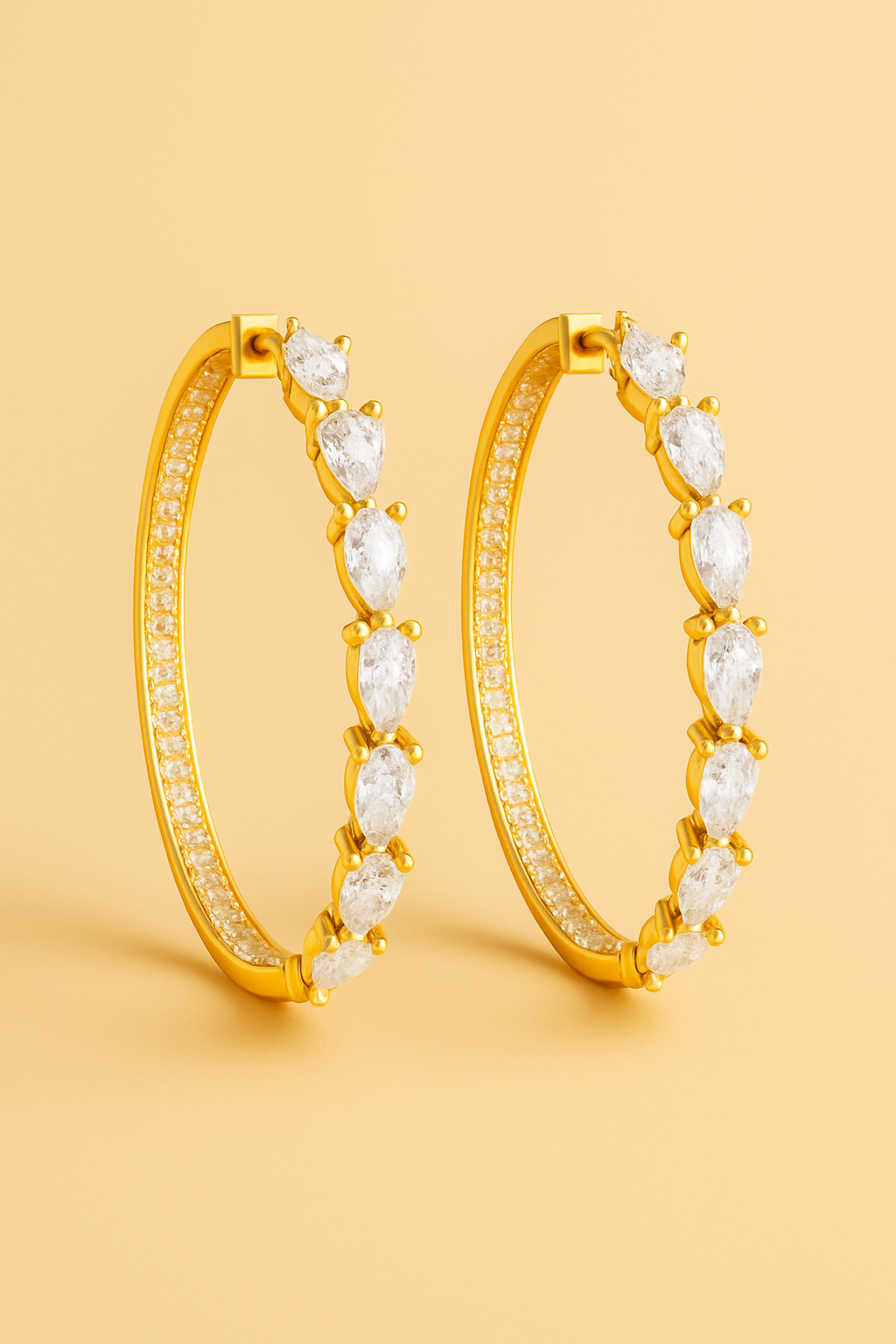Gold Sienna hoop Earrings