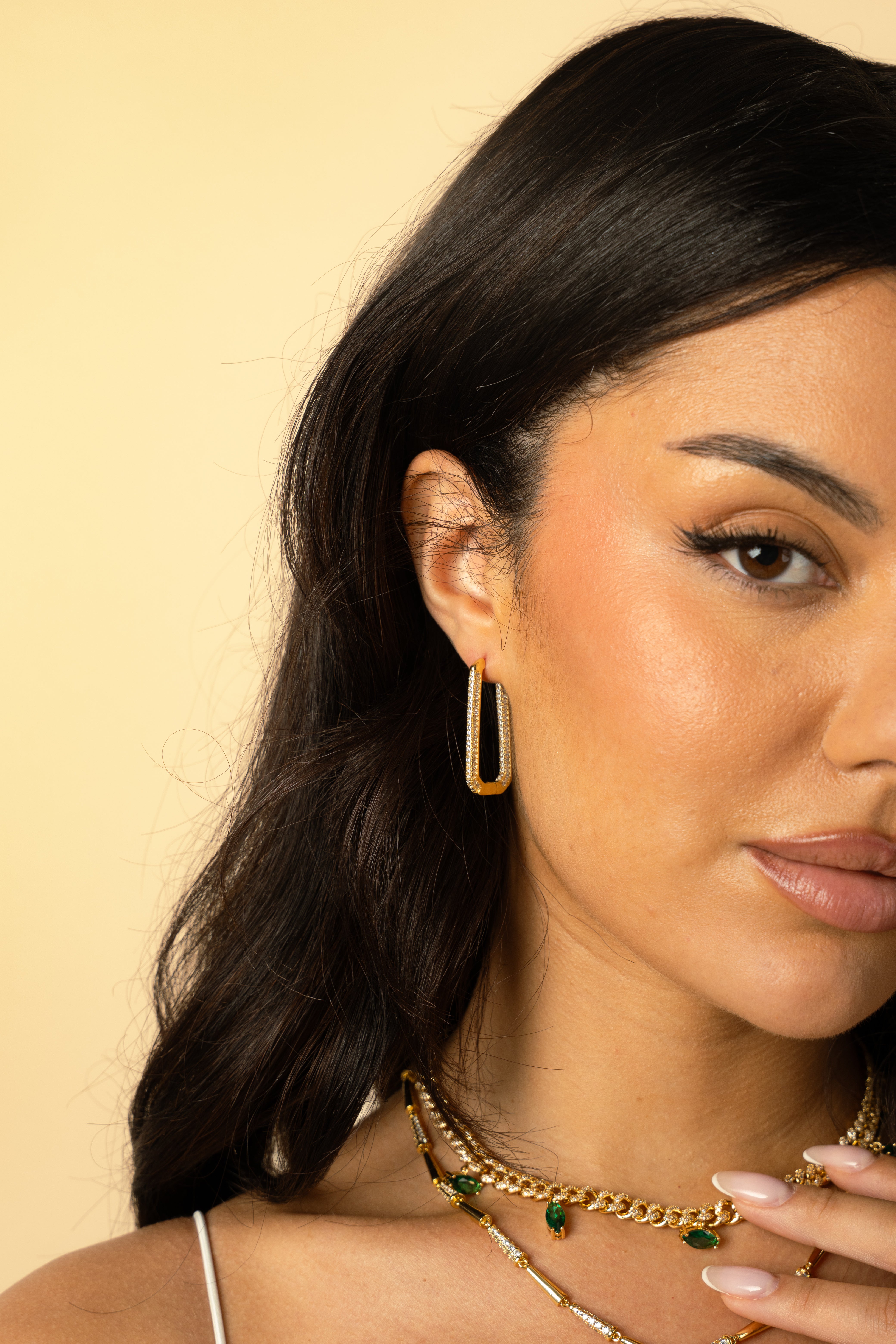 Lumiére gold earrings