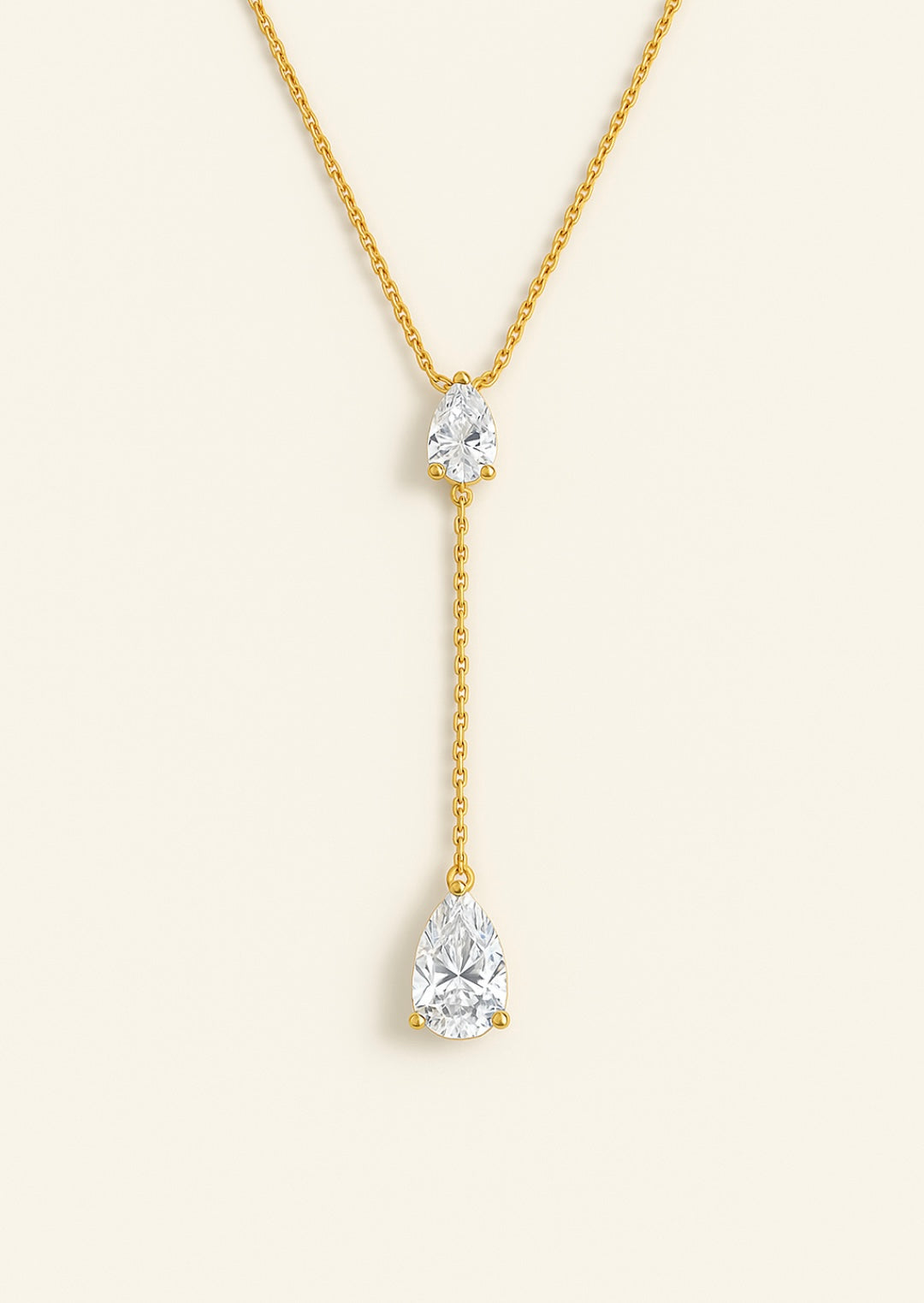 Nyla Gold teardrop necklace