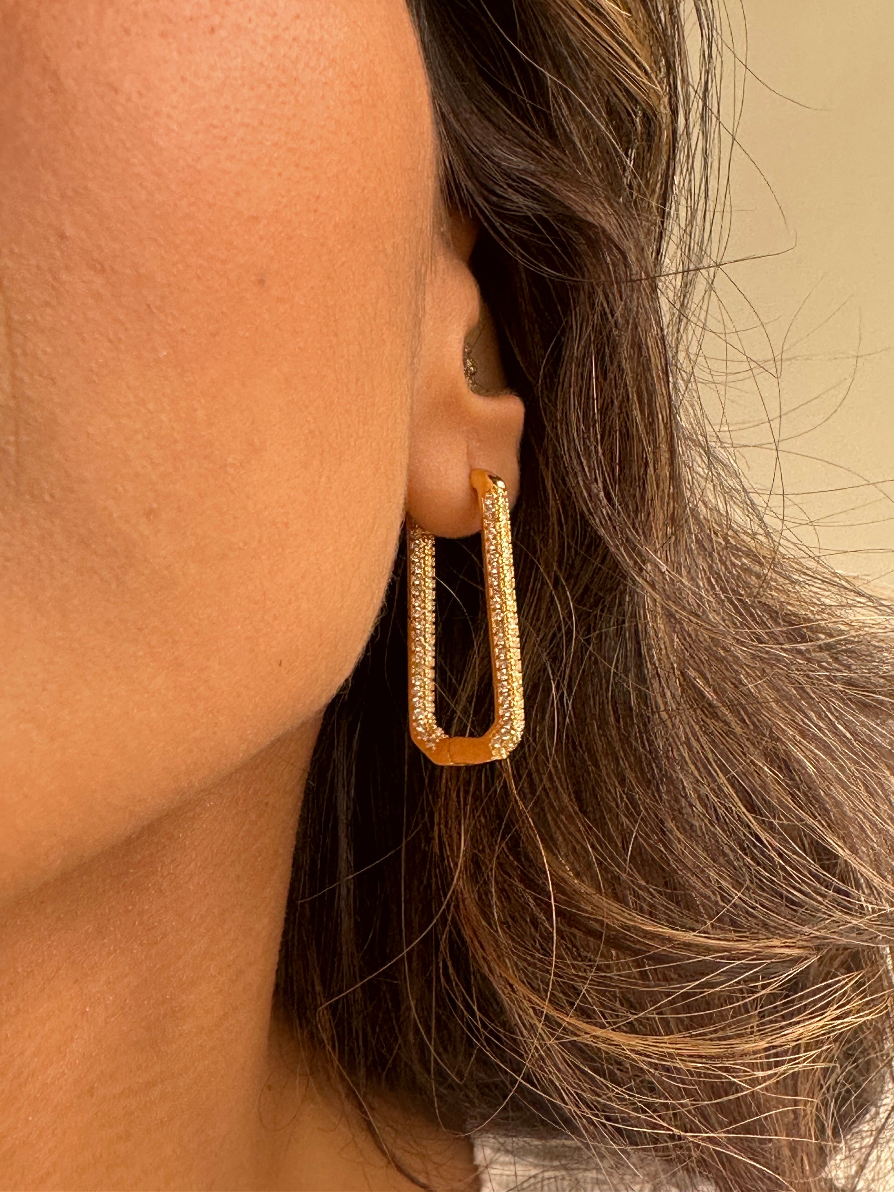 Lumiére gold earrings