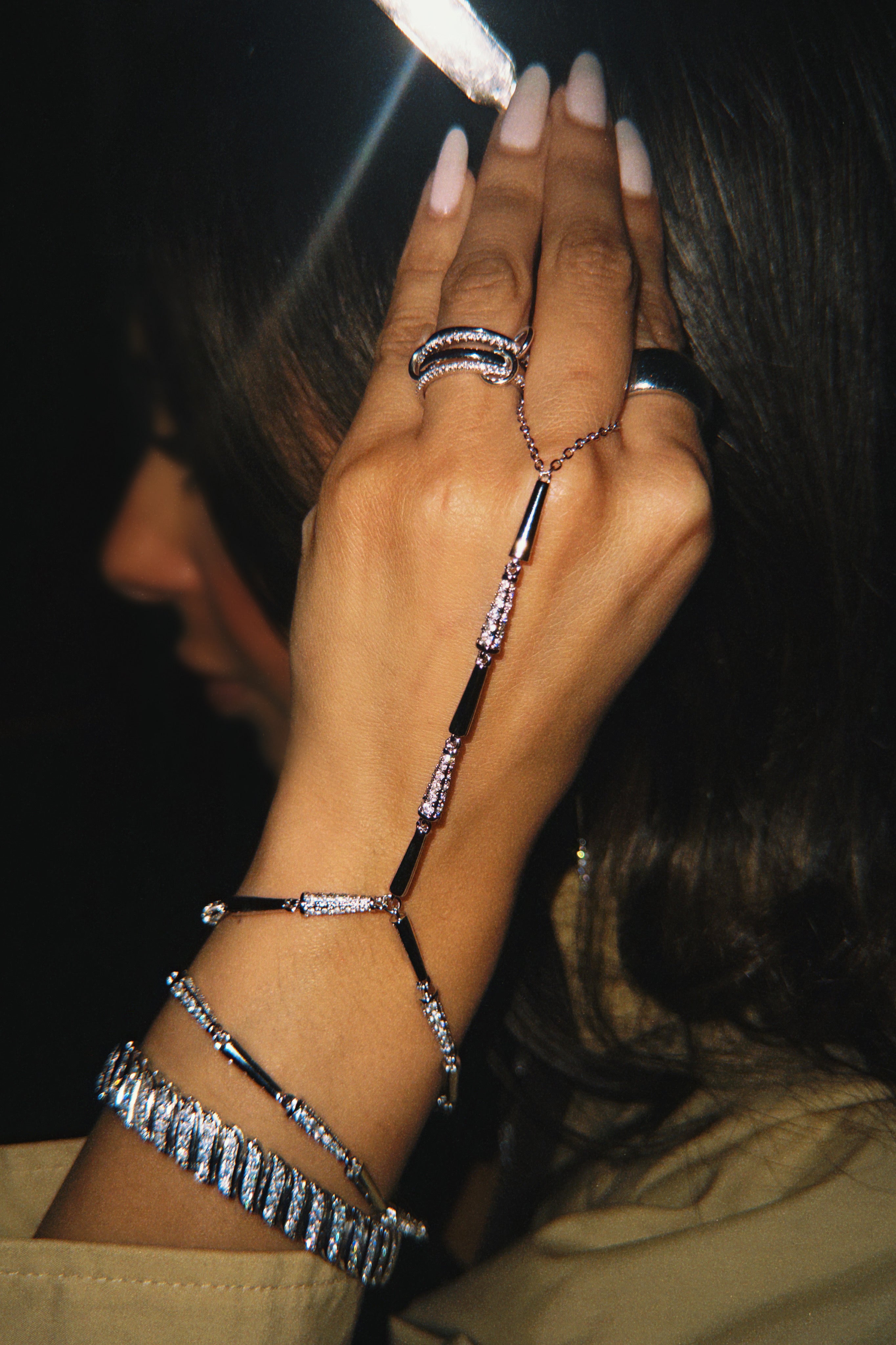 Amalfi hand chain / silver