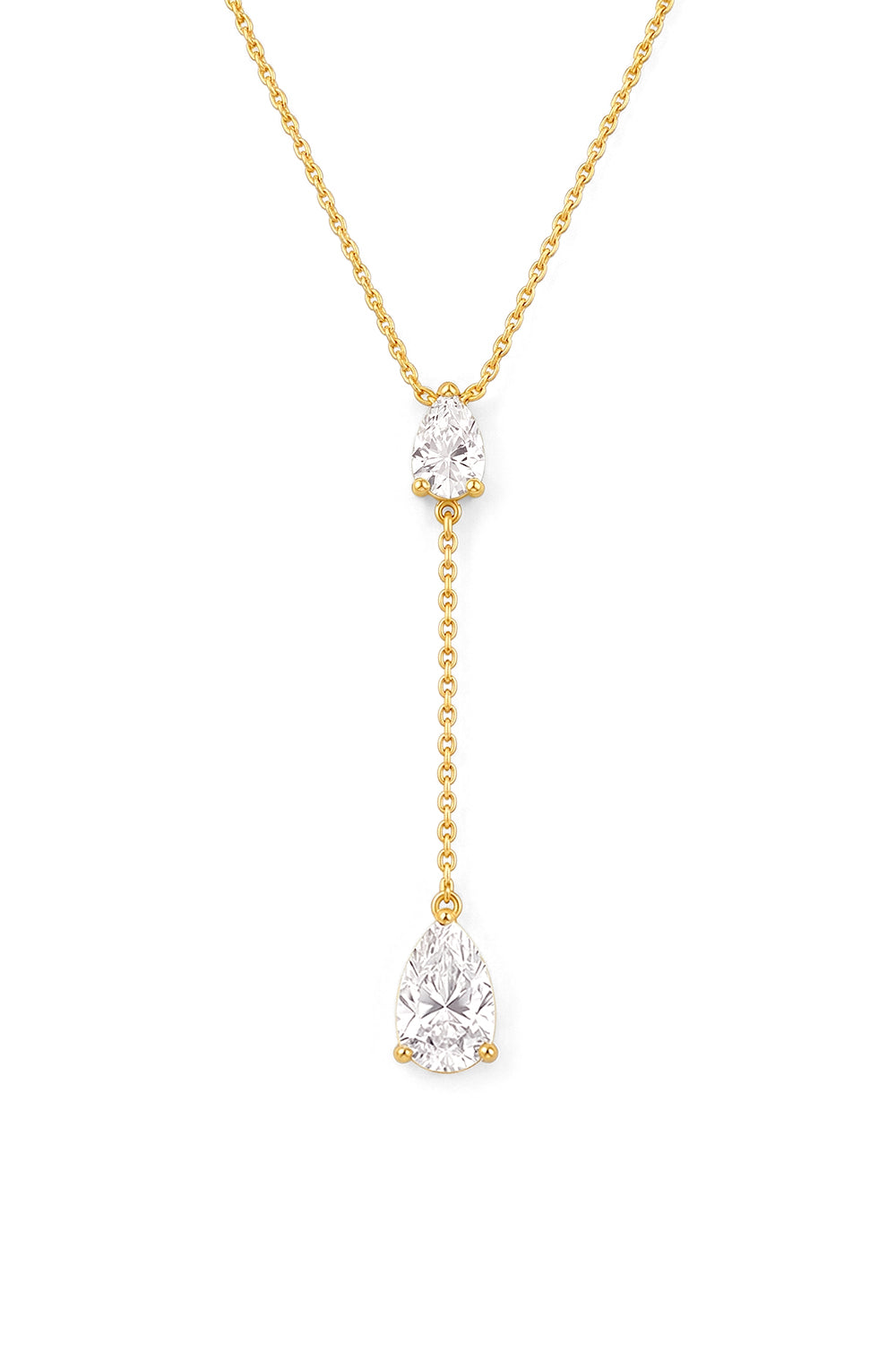 Nyla Gold teardrop necklace